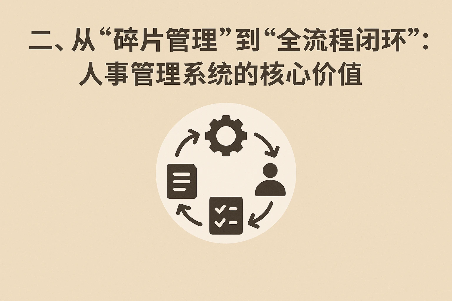 二、从“碎片管理”到“全流程闭环”：人事管理系统的核心价值