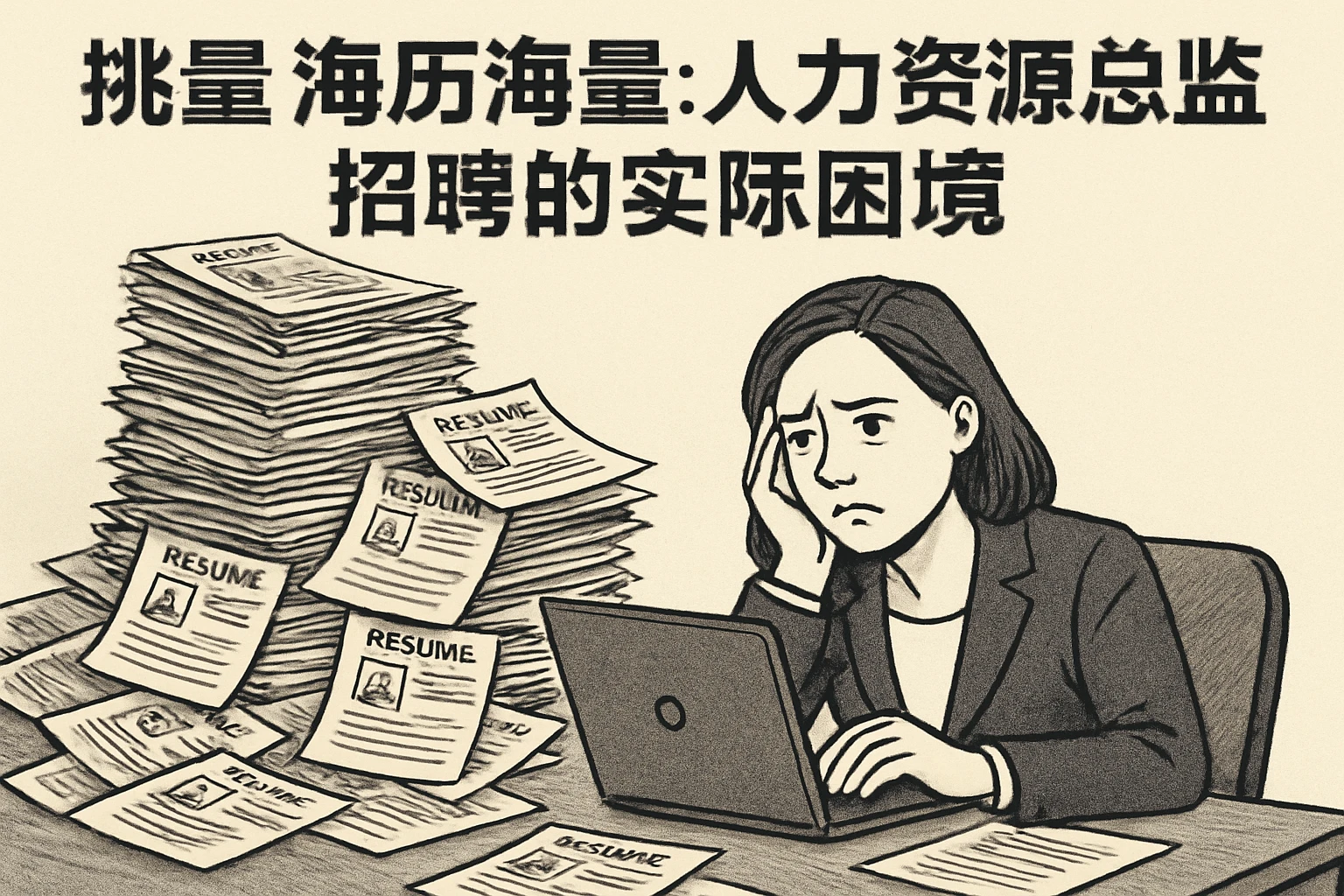简历海量的挑战：人力资源总监招聘的实际困境
