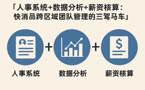 人事系统+数据分析+薪资核算：快消品跨区域团队管理的三驾马车