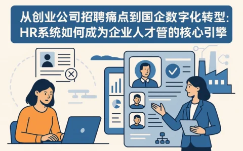 从创业公司招聘痛点到国企数字化转型：HR系统如何成为企业人才管理的核心引擎