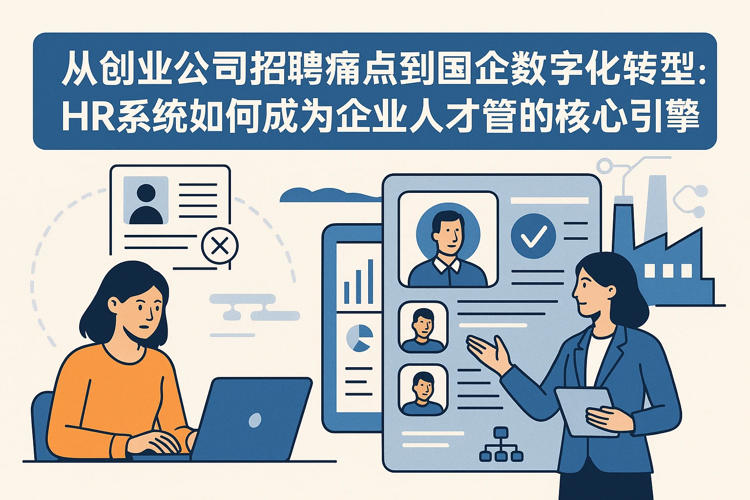 从创业公司招聘痛点到国企数字化转型：HR系统如何成为企业人才管理的核心引擎