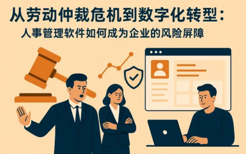 从劳动仲裁危机到数字化转型：人事管理软件如何成为企业的风险屏障