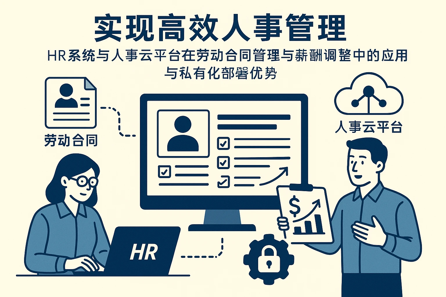 实现高效人事管理：HR系统与人事云平台在劳动合同管理与薪酬调整中的应用与私有化部署优势