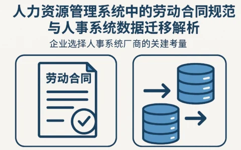 人力资源管理系统中的劳动合同规范与人事系统数据迁移解析——企业选择人事系统厂商的关键考量