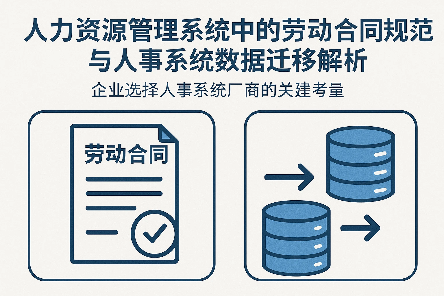 人力资源管理系统中的劳动合同规范与人事系统数据迁移解析——企业选择人事系统厂商的关键考量