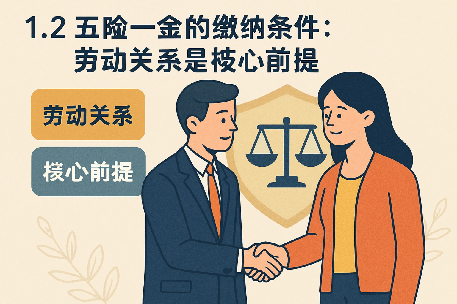 1.2 五险一金的缴纳条件：劳动关系是核心前提