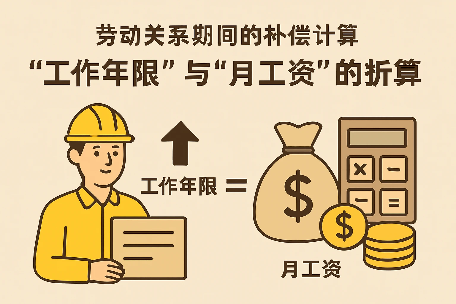 2. 劳动关系期间的补偿计算：“工作年限”与“月工资”的折算