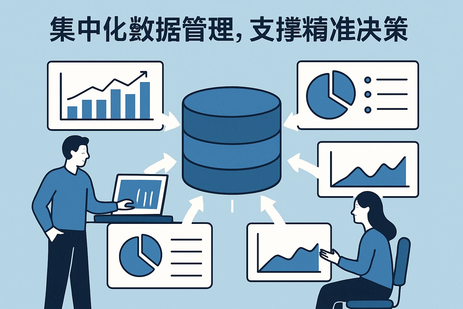 2. 集中化数据管理，支撑精准决策