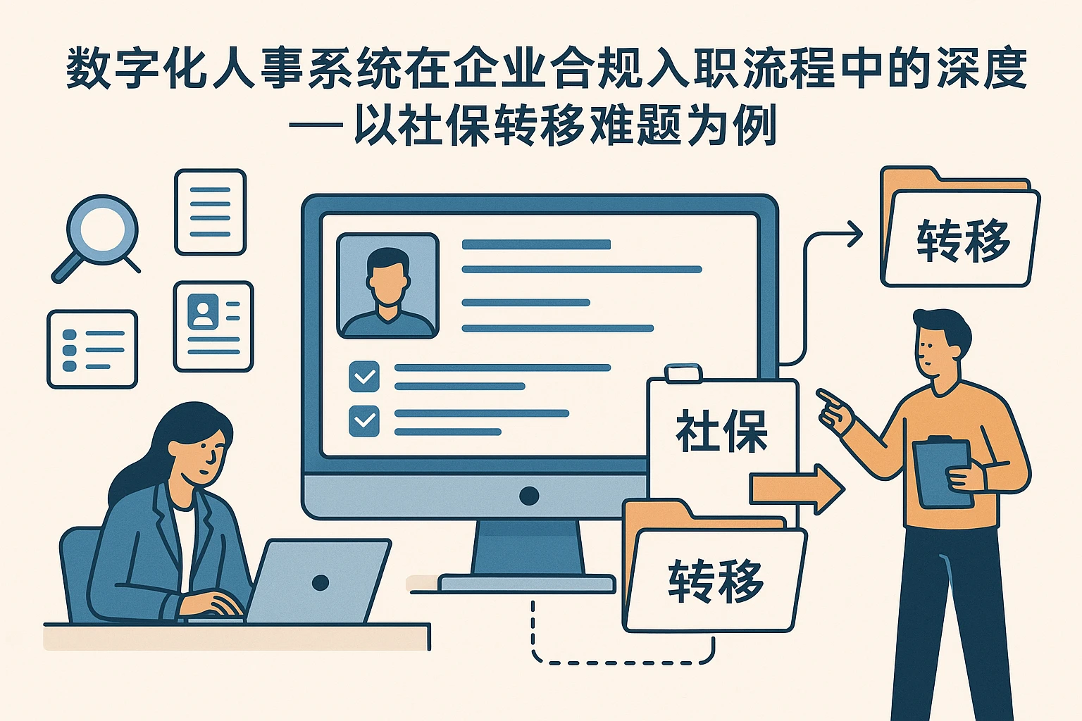数字化人事系统在企业合规入职流程中的深度应用——以社保转移难题为例