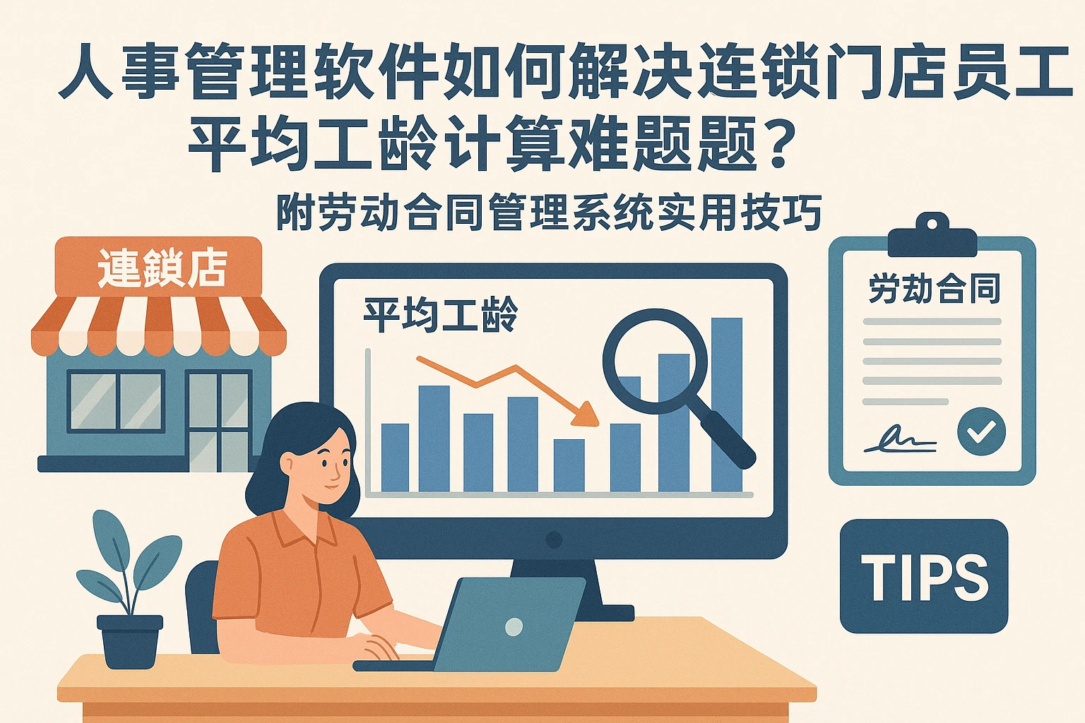 人事管理软件如何解决连锁门店员工平均工龄计算难题？附劳动合同管理系统实用技巧