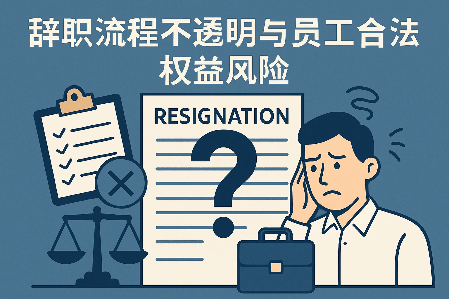 辞职流程不透明与员工合法权益风险