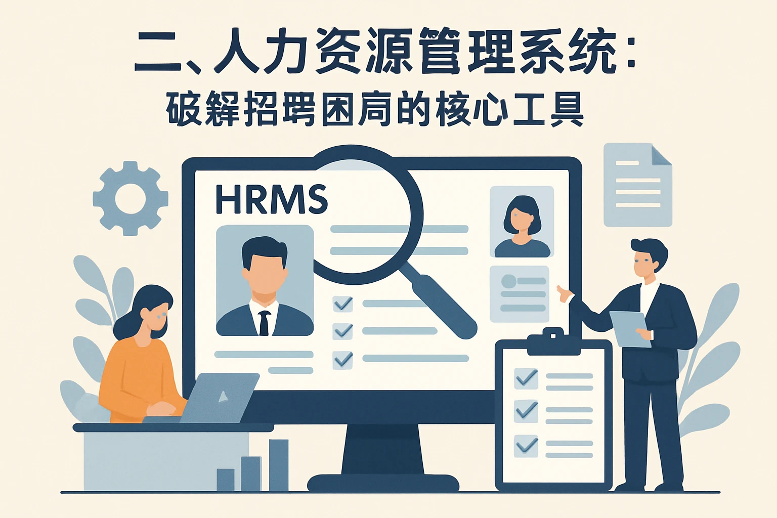 二、人力资源管理系统：破解招聘困局的核心工具