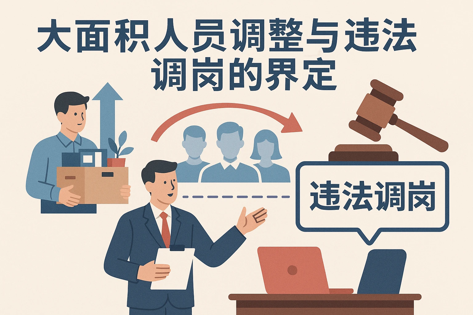 大面积人员调整与违法调岗的界定