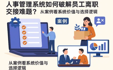 人事管理系统如何破解员工离职交接难题？从案例看系统价值与选择逻辑