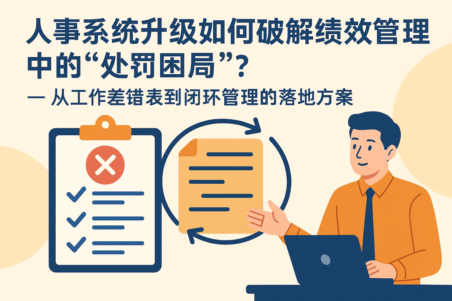 人事系统升级如何破解绩效管理中的“处罚困局”？——从工作差错表到闭环管理的落地方案