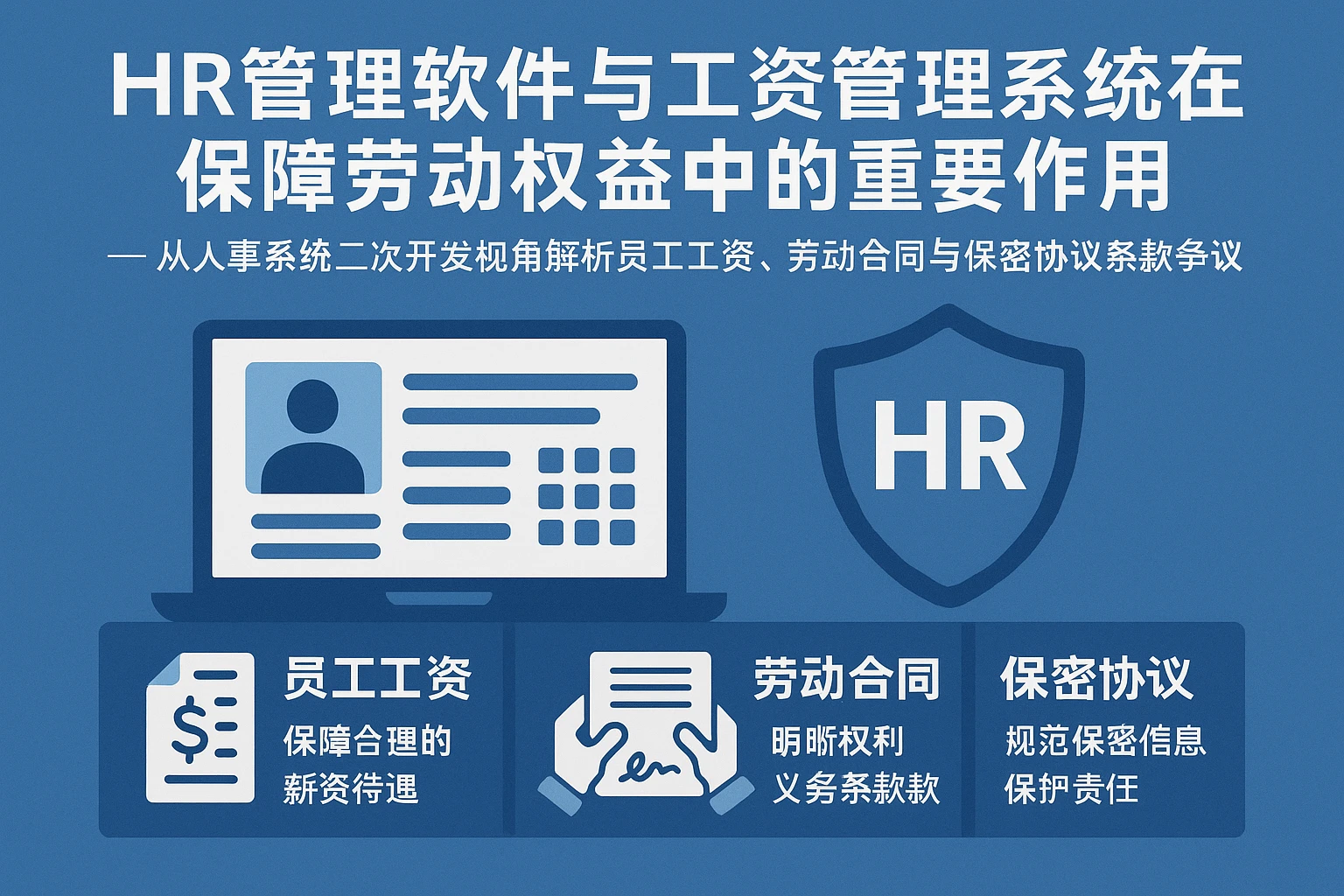 HR管理软件与工资管理系统在保障劳动权益中的重要作用 —— 从人事系统二次开发视角解析员工工资、劳动合同与保密协议条款争议