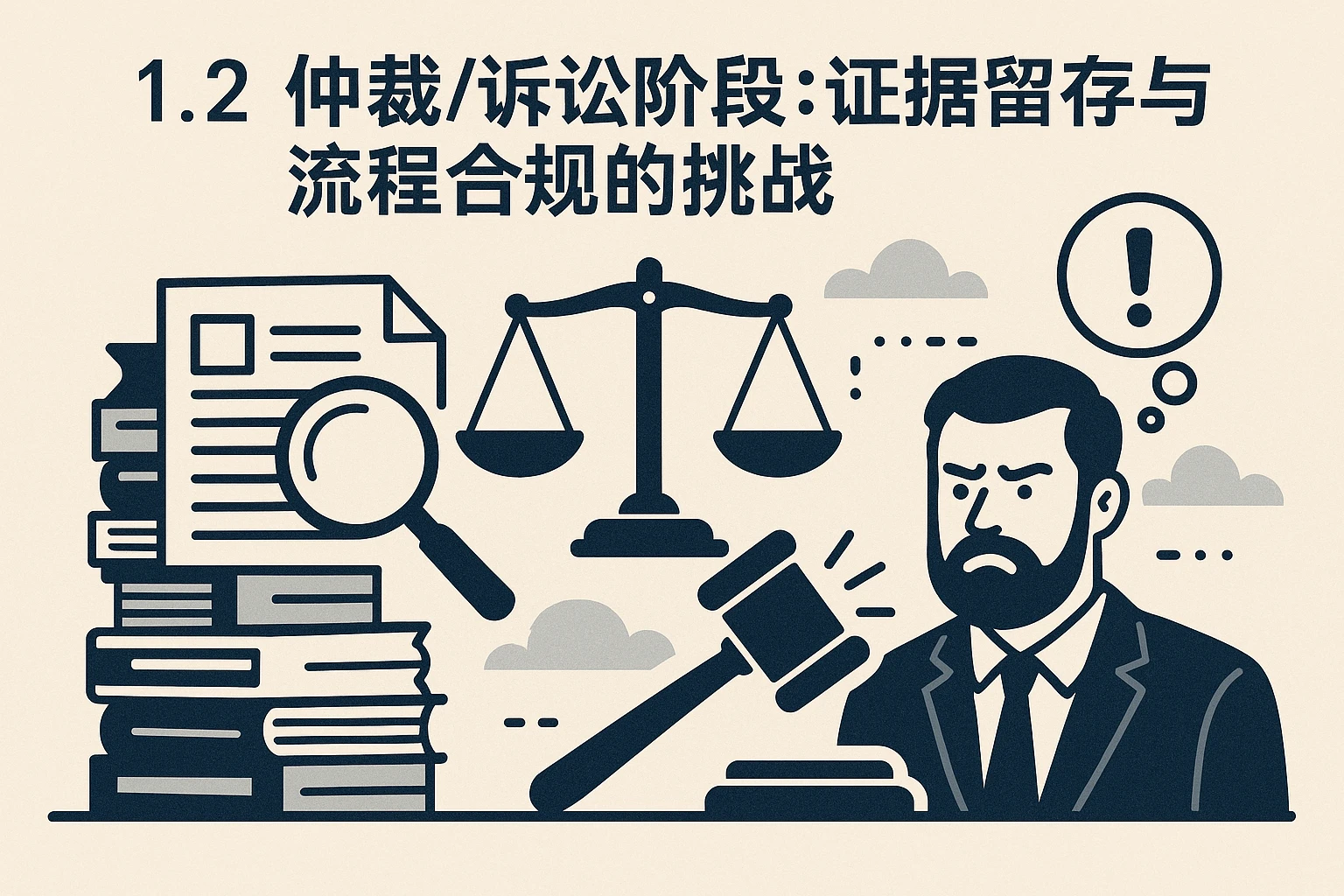 1.2 仲裁/诉讼阶段：证据留存与流程合规的挑战