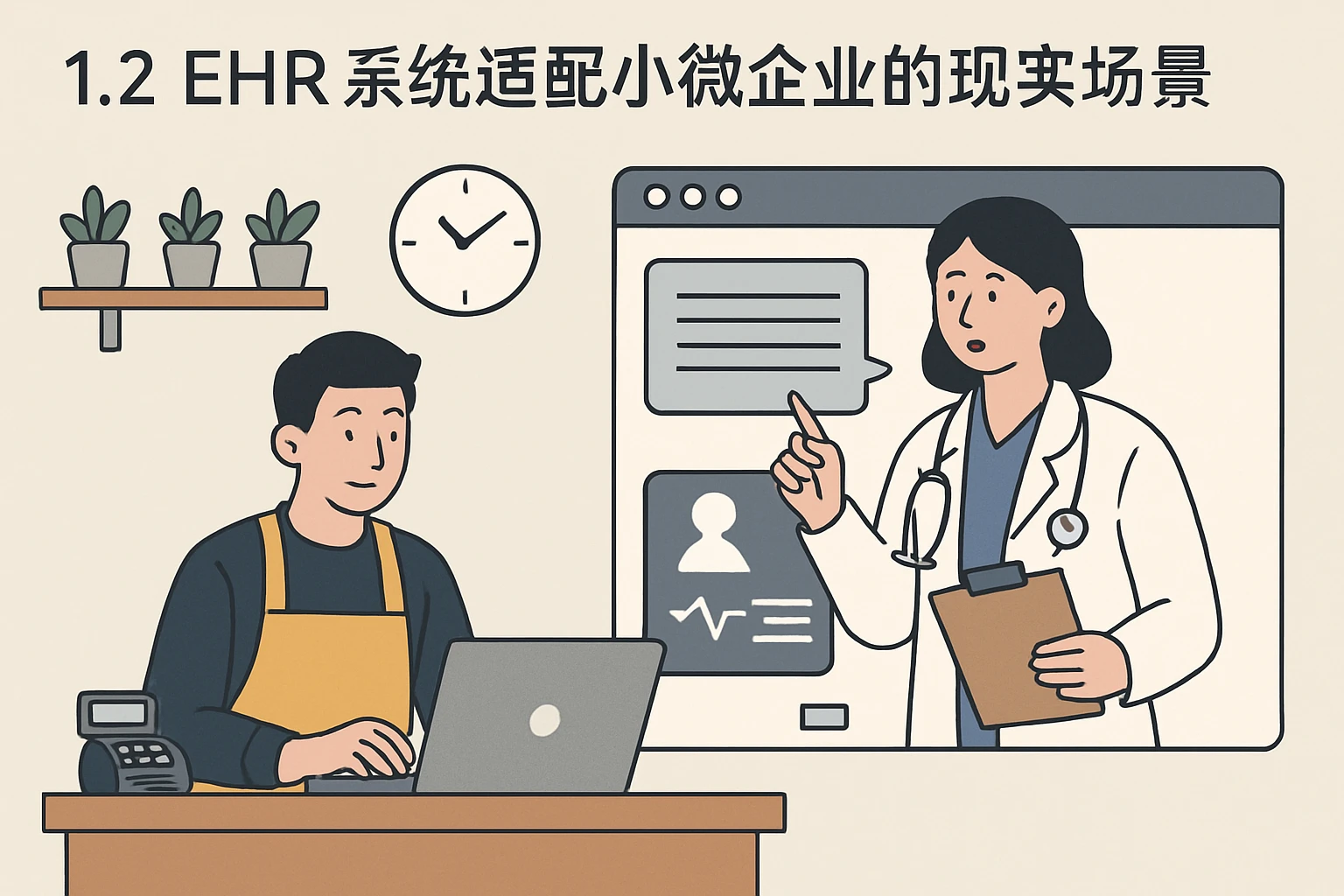 1.2 EHR系统适配小微企业的现实场景