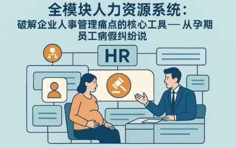 全模块人力资源系统：破解企业人事管理痛点的核心工具——从孕期员工病假纠纷说起