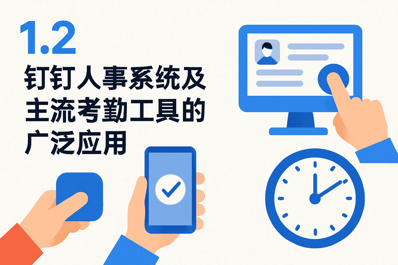 1.2 钉钉人事系统及主流考勤工具的广泛应用