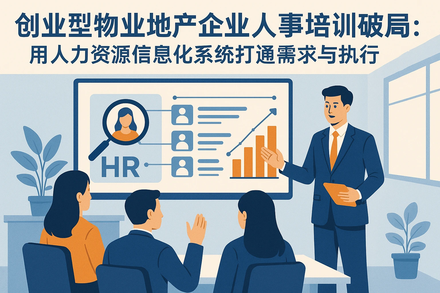 创业型物业地产企业人事培训破局：用人力资源信息化系统打通需求与执行