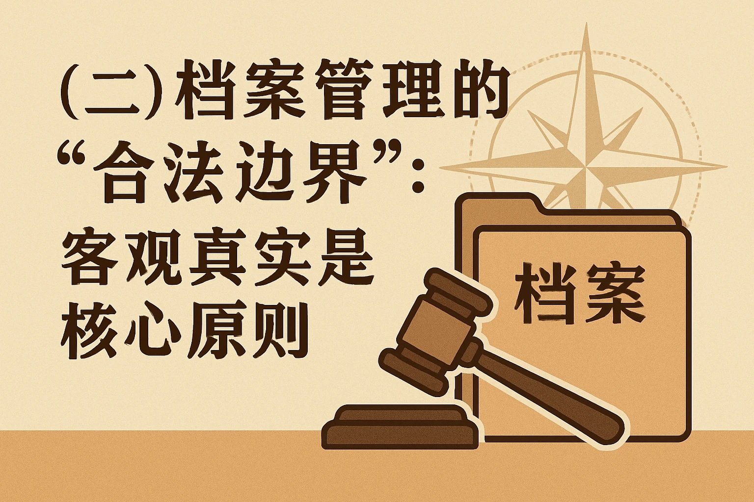 （二）档案管理的“合法边界”：客观真实是核心原则