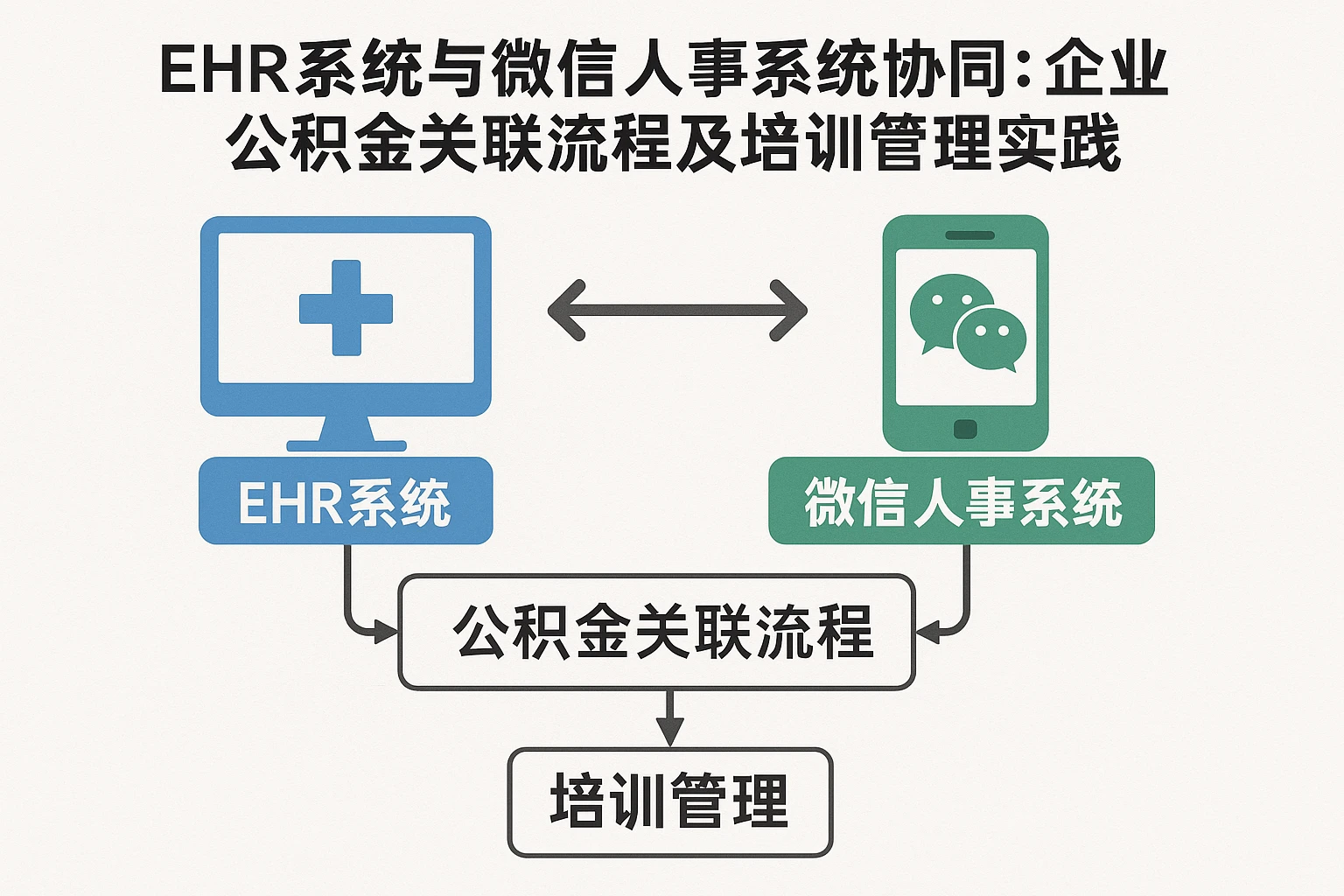 EHR系统与微信人事系统协同：企业公积金关联流程及培训管理实践