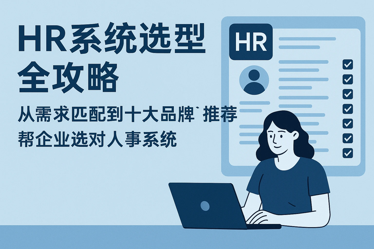 HR系统选型全攻略：从需求匹配到十大品牌推荐，帮企业选对人事系统