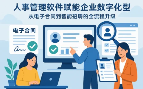 人事管理软件赋能企业数字化转型：从电子合同到智能招聘的全流程升级