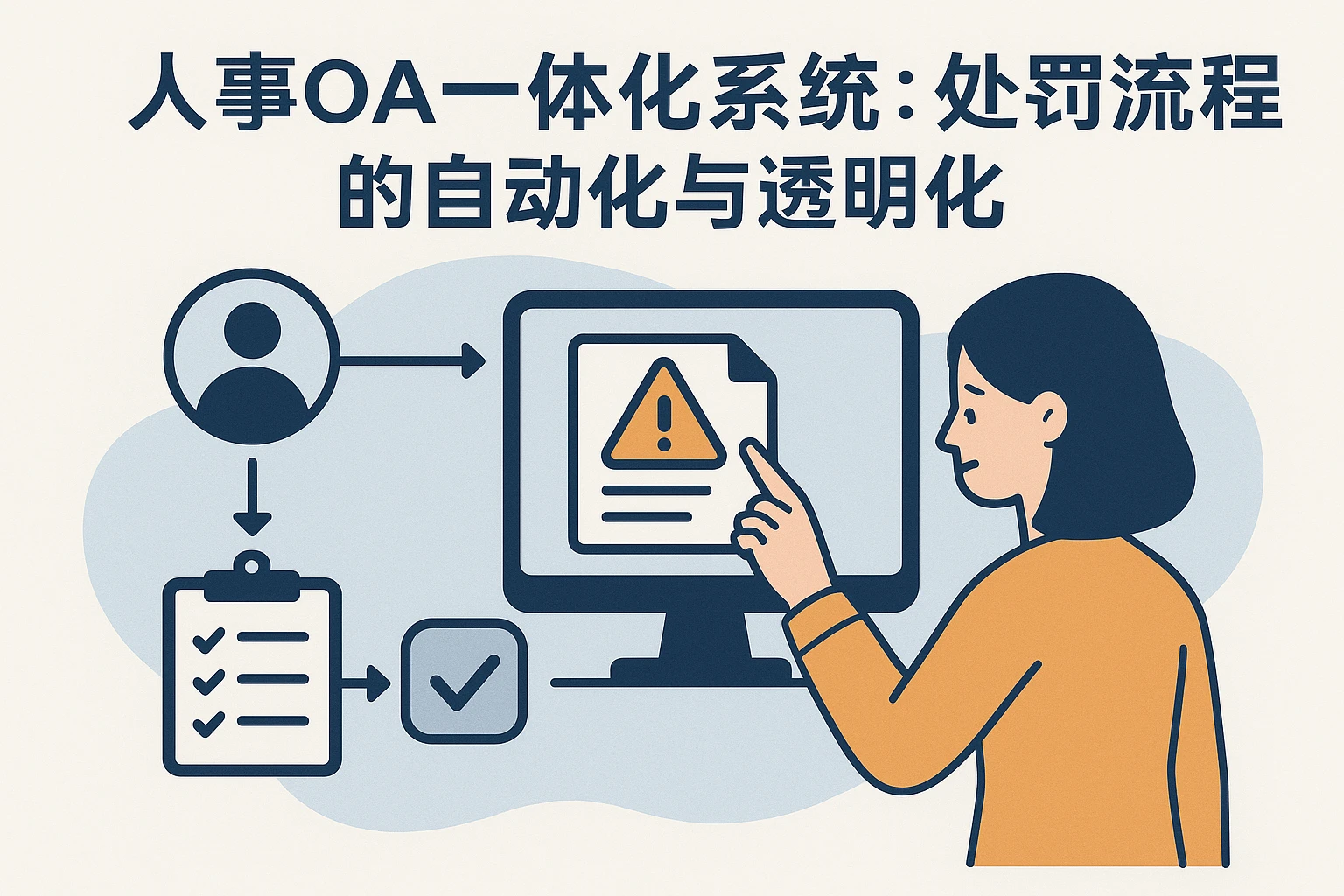 2. 人事OA一体化系统：处罚流程的自动化与透明化