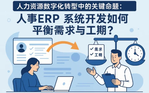 人力资源数字化转型中的关键命题：人事ERP系统开发如何平衡需求与工期？