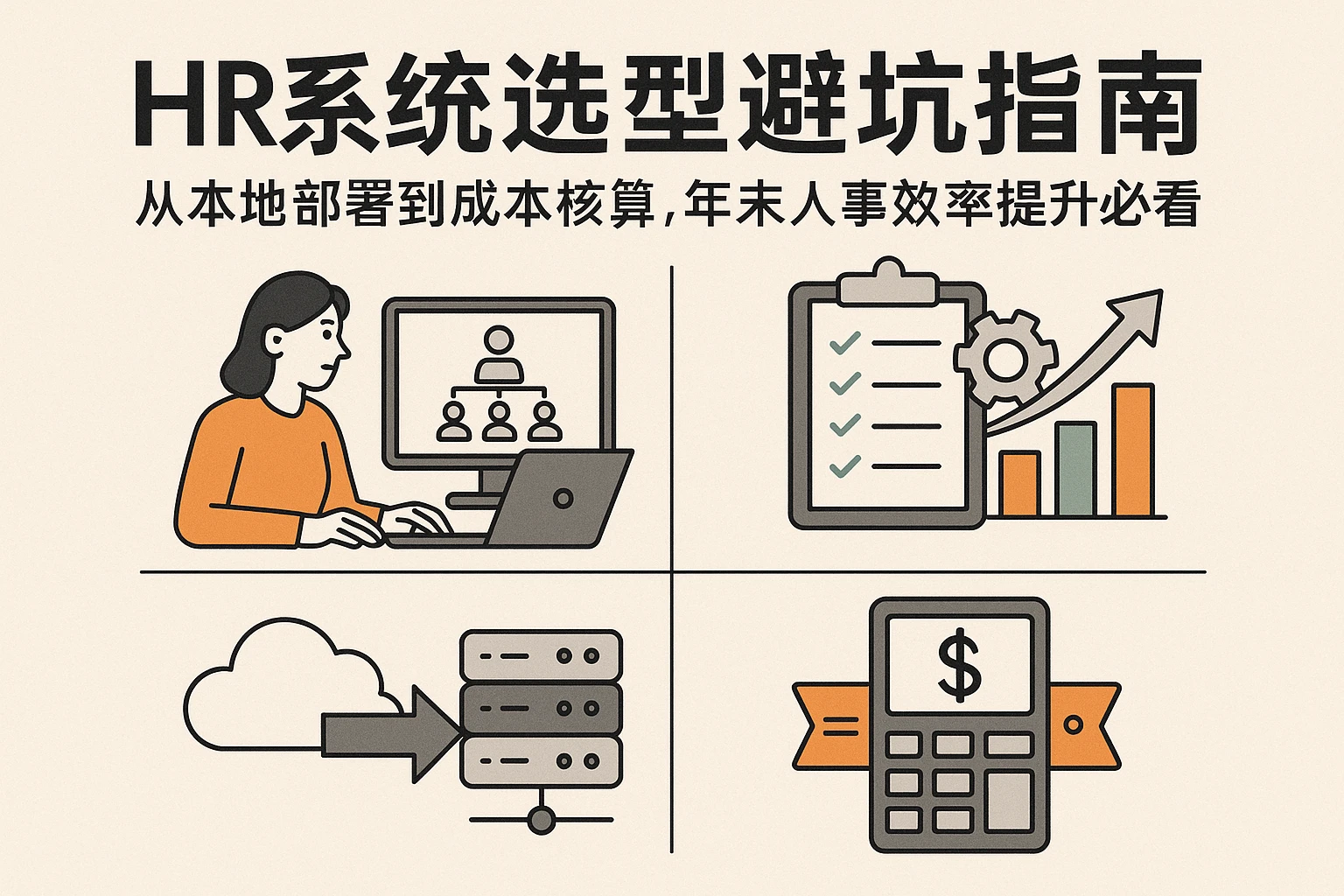 HR系统选型避坑指南：从本地部署到成本核算，年末人事效率提升必看
