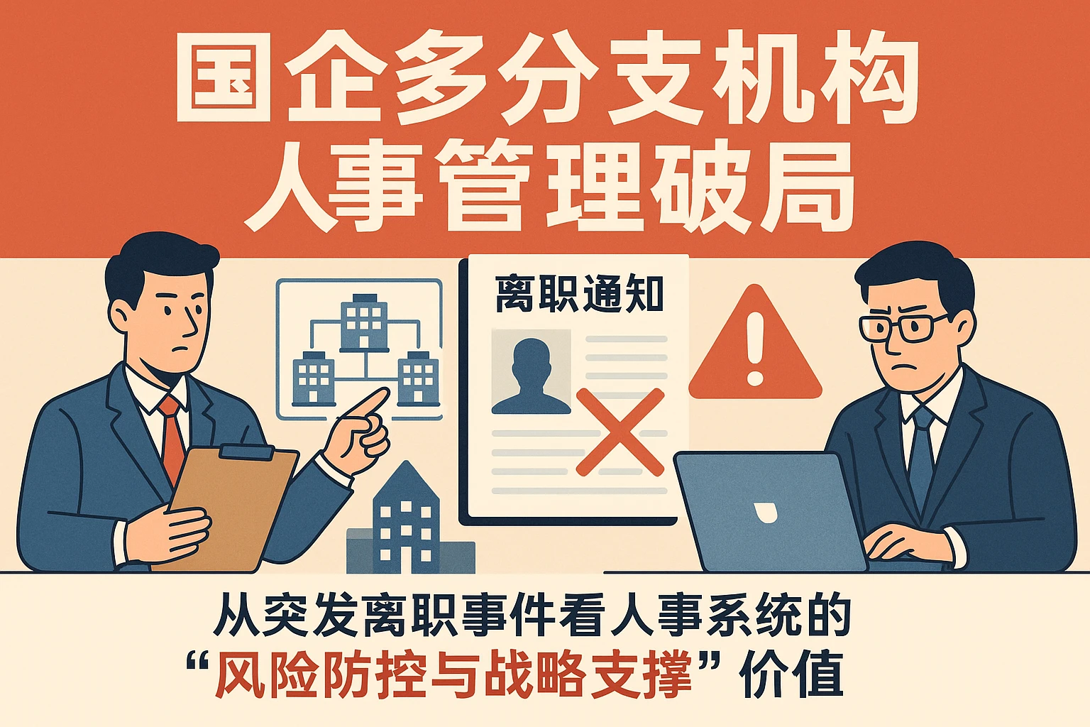 国企多分支机构人事管理破局：从突发离职事件看人事系统的“风险防控与战略支撑”价值