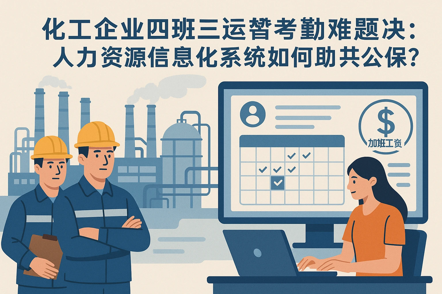 化工企业四班三运转考勤难题解决：人力资源信息化系统如何助力加班工资合规？