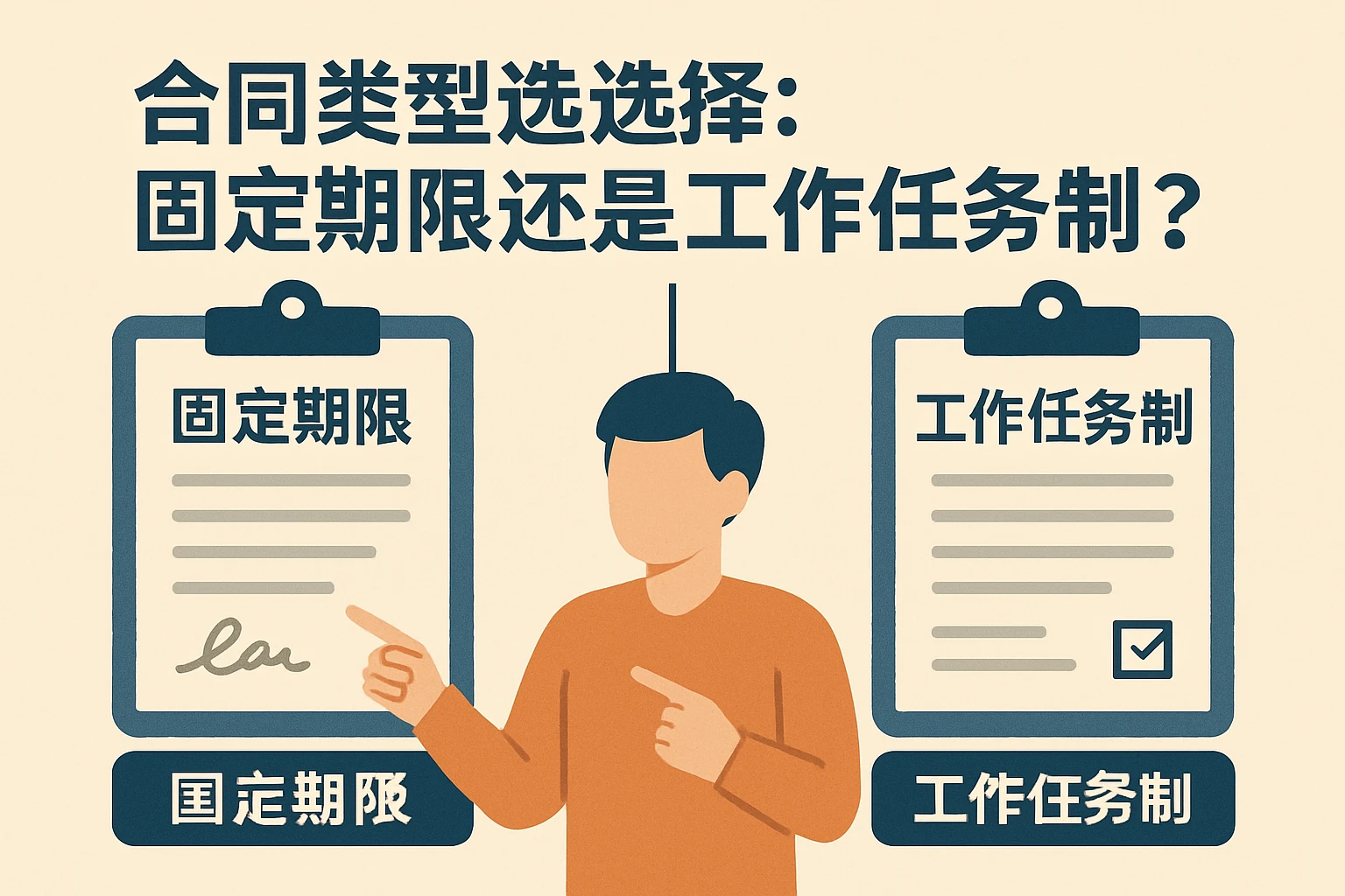合同类型选择：固定期限还是工作任务制？