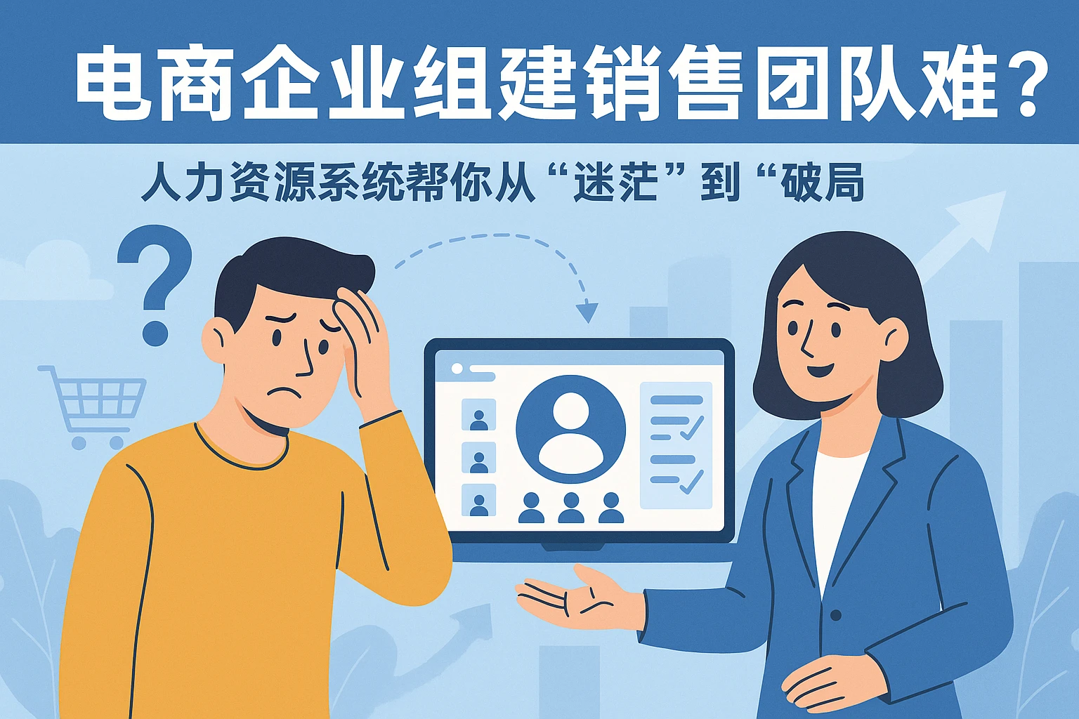 电商企业组建销售团队难？人力资源系统帮你从“迷茫”到“破局”