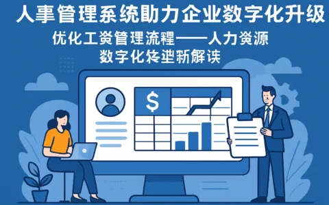人事管理系统助力企业数字化升级，优化工资管理流程——人力资源数字化转型新解读