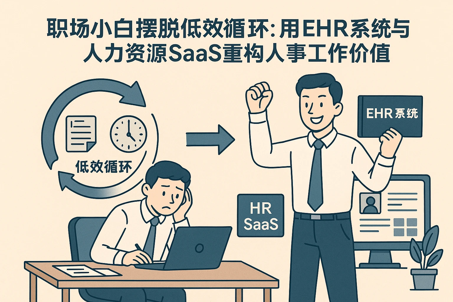 职场小白摆脱低效循环：用EHR系统与人力资源SaaS重构人事工作价值