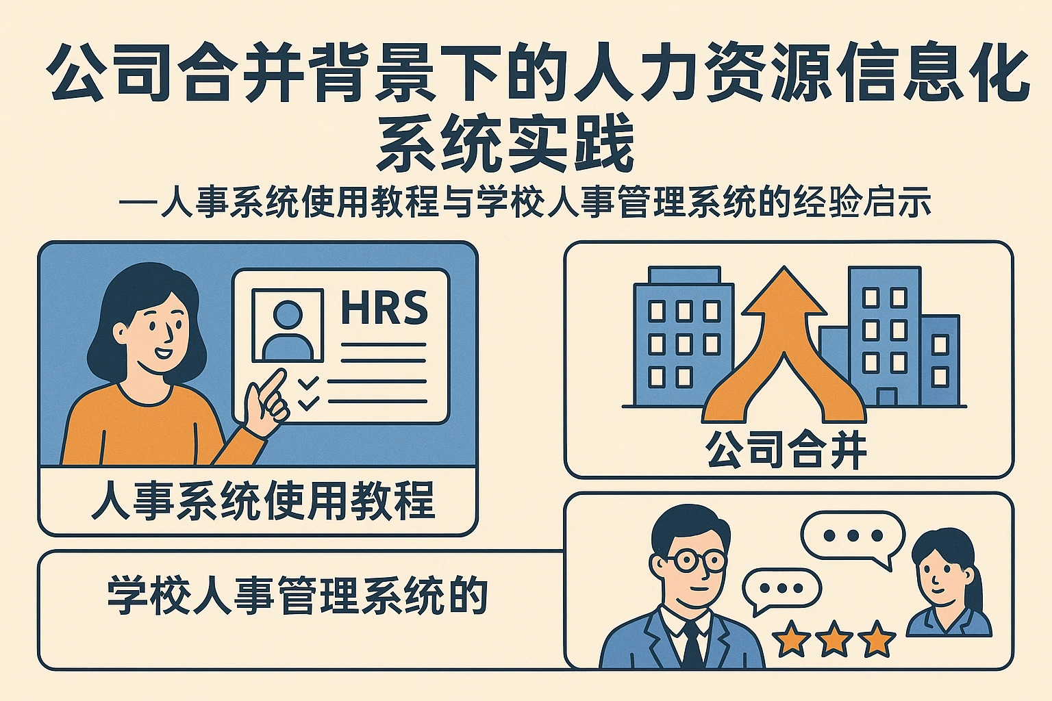 公司合并背景下的人力资源信息化系统实践——人事系统使用教程与学校人事管理系统的经验启示
