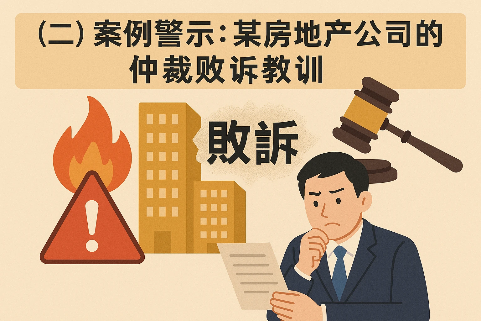 （二）案例警示：某房地产公司的仲裁败诉教训