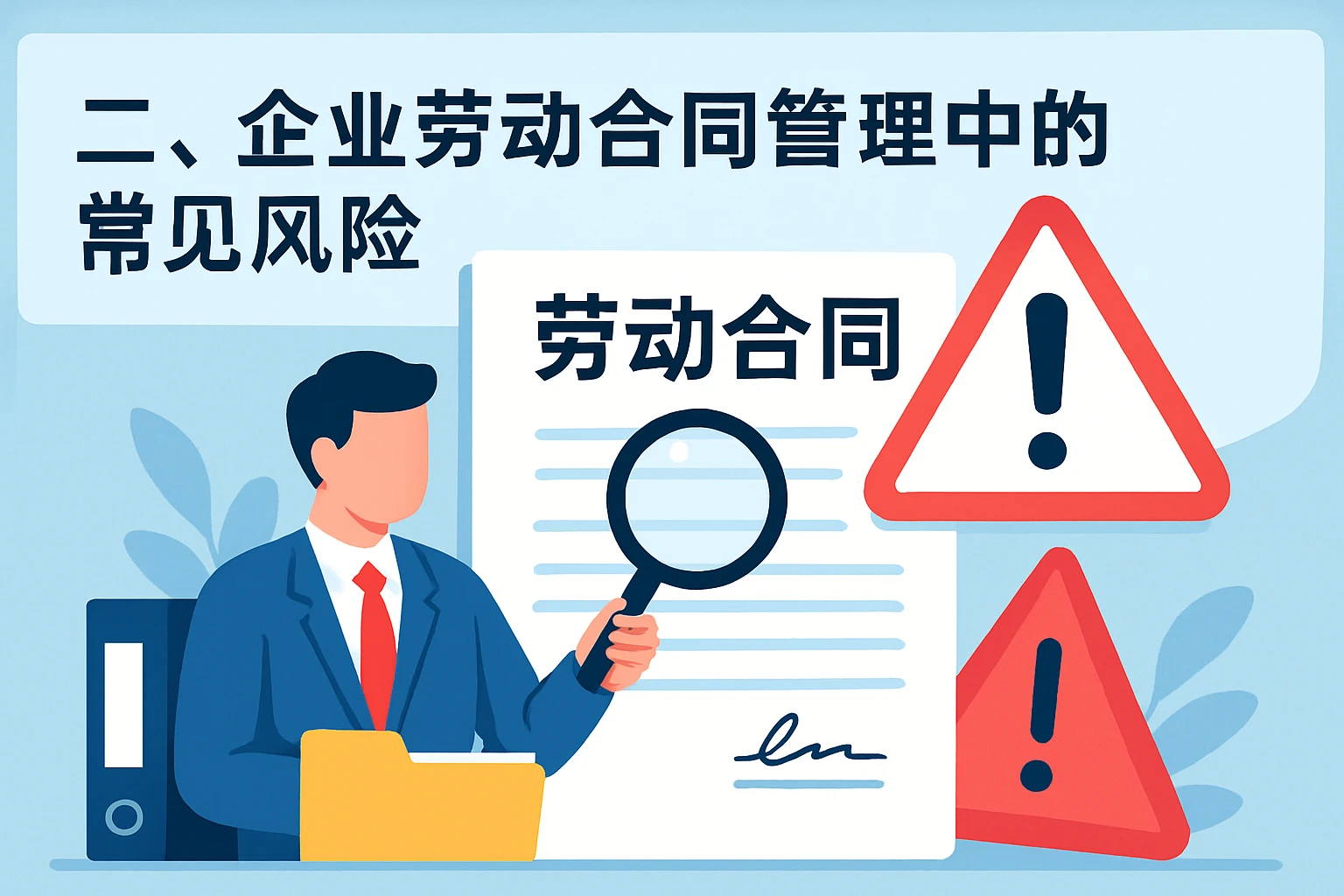 二、企业劳动合同管理中的常见风险