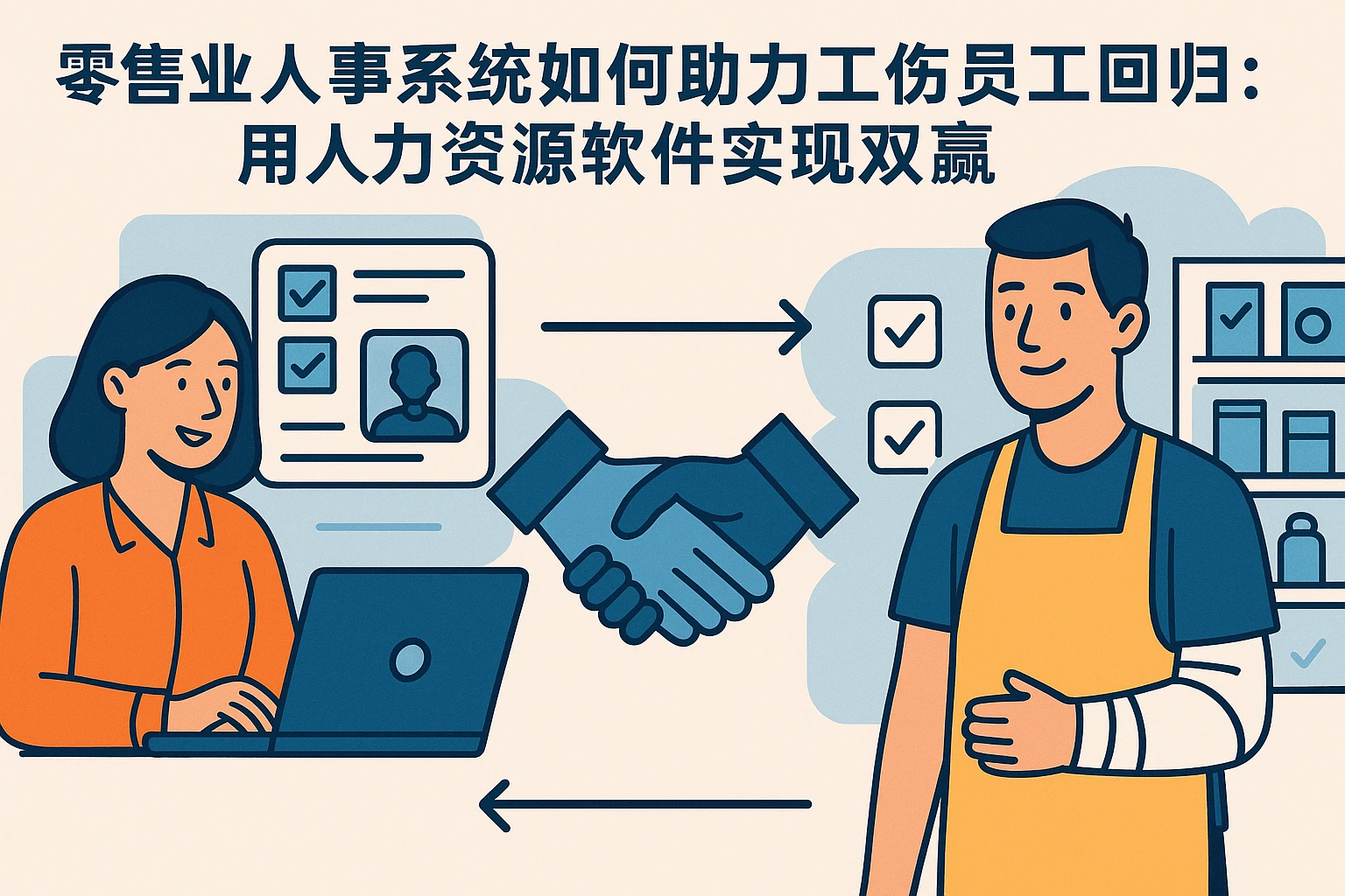 零售业人事系统如何助力工伤员工回归：用人力资源软件实现双赢