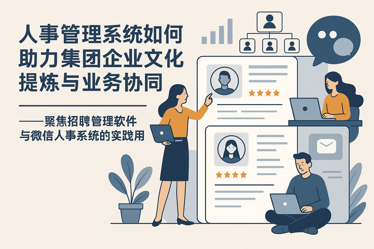 人事管理系统如何助力集团企业文化提炼与业务协同 —— 聚焦招聘管理软件与微信人事系统的实践应用