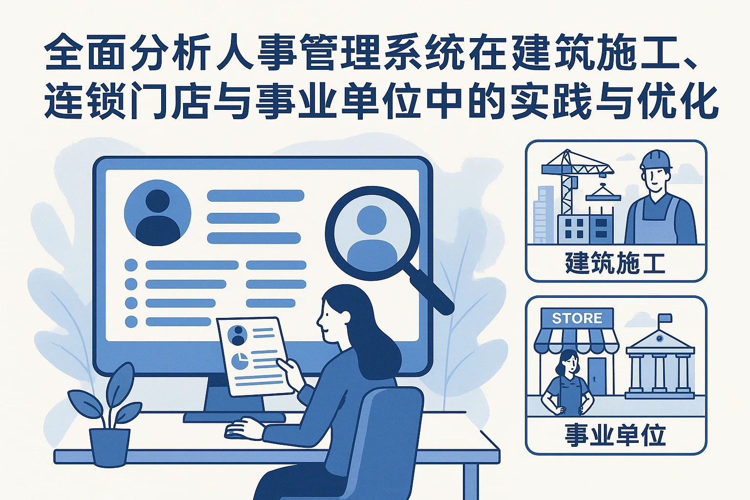 全面分析人事管理系统在建筑施工、连锁门店与事业单位中的实践与优化