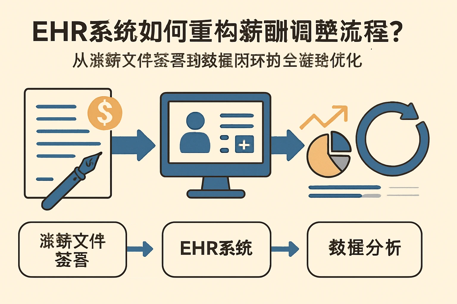 EHR系统如何重构薪酬调整流程？从涨薪文件签署到数据闭环的全链路优化