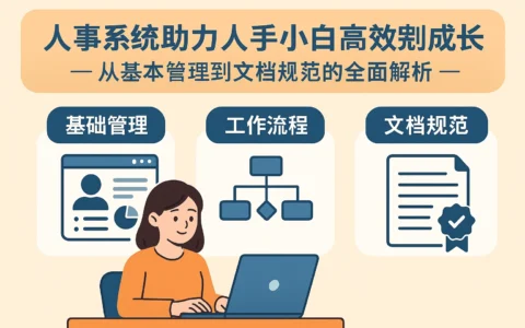 人事系统助力人事小白高效成长——从基础管理到文档规范的全面解析