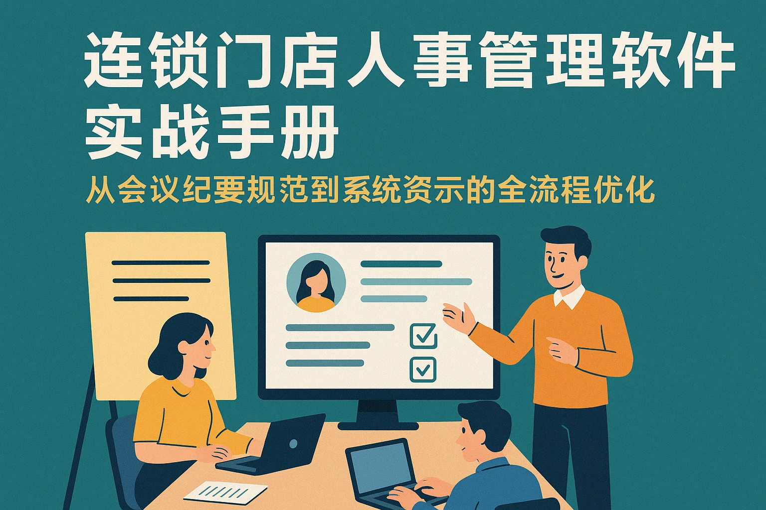 连锁门店人事管理软件实战手册：从会议纪要规范到系统演示的全流程优化