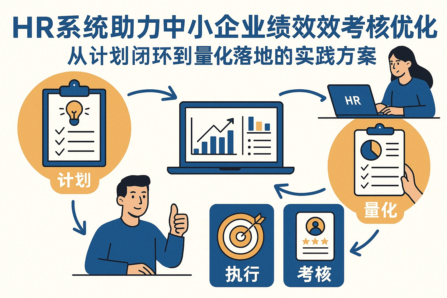 HR系统助力中小企业绩效考核优化：从计划闭环到量化落地的实践方案