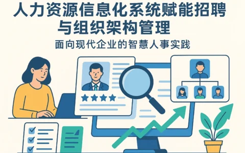 人力资源信息化系统赋能招聘与组织架构管理——面向现代企业的智慧人事实践