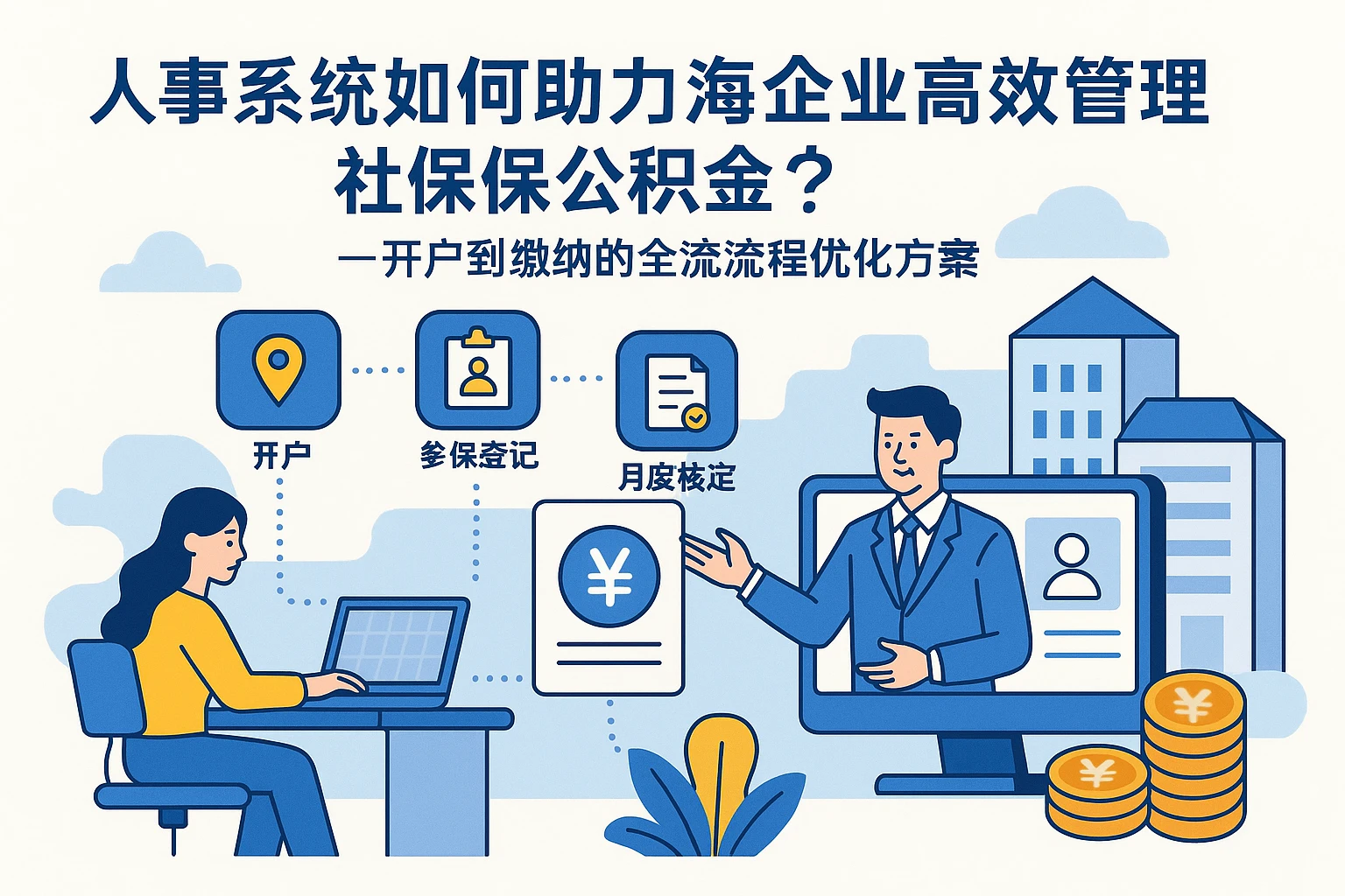 人事系统如何助力上海企业高效管理社保公积金？——从开户到缴纳的全流程优化方案
